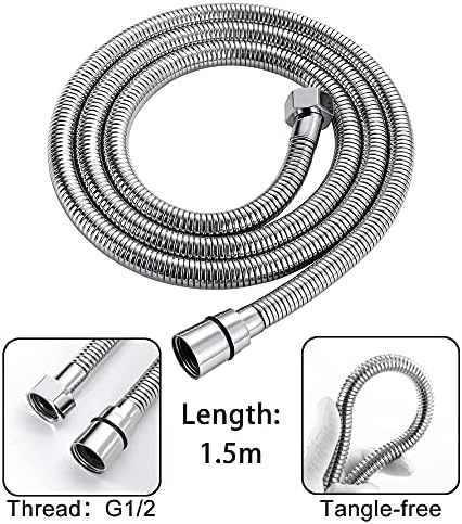 High Pressure Handheld Shower Head with 2 Functions and Brass Bracket