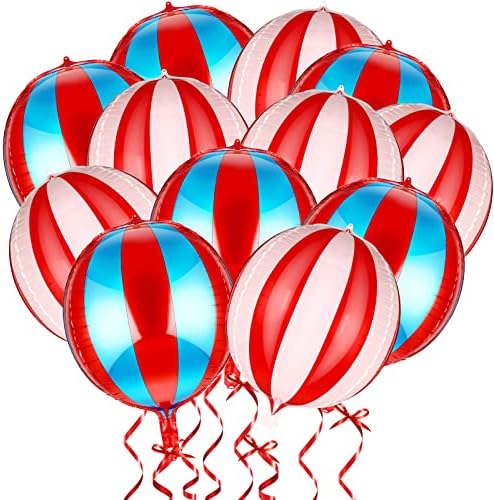 12 Pcs 22 Inch 4D Balloons Carnival Party Decorations