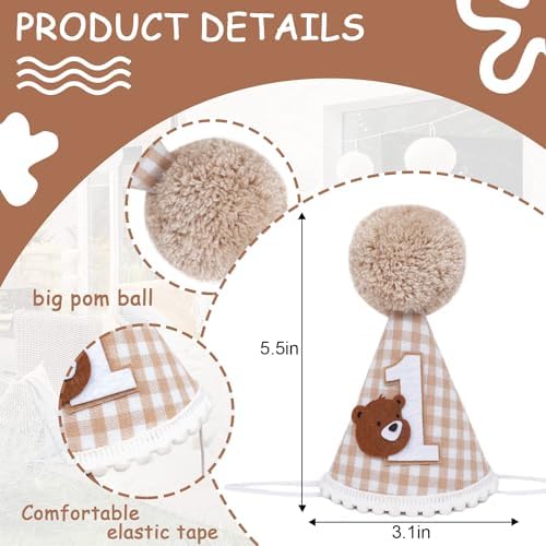 Teddy Bear 1st Birthday Decoration Set for Boys