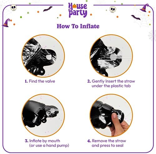 HOUSE OF PARTY Halloween Balloon Arch Kit 80 Pcs - 5101218 Inch Balloons