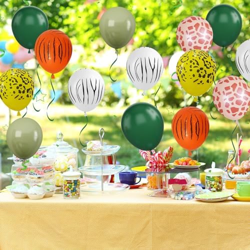 12 Inch Jungle Safari Balloons Set for Party Decorations