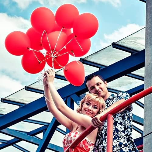 OWill 120pcs Red Balloons 12 Inches for Party Decorations
