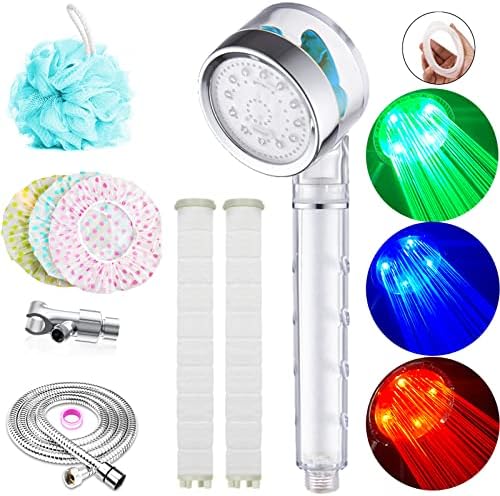 LED Shower Head with Handheld and Filter