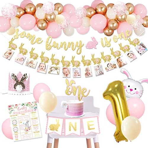 Some Bunny is One Birthday Party Supplies for Girls