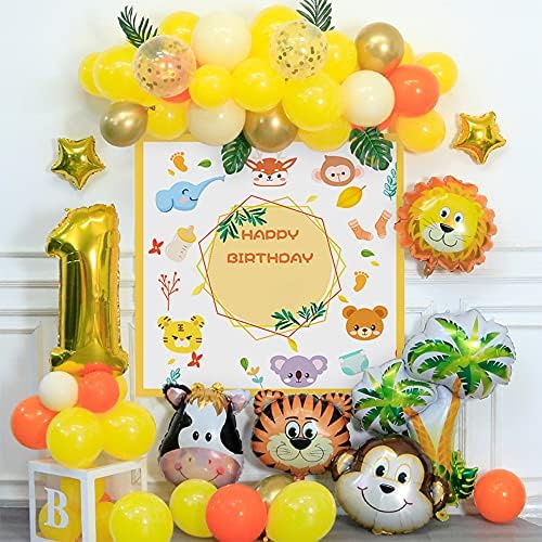 10PCS Giant Animal Balloons Set for Birthday Party Decorations