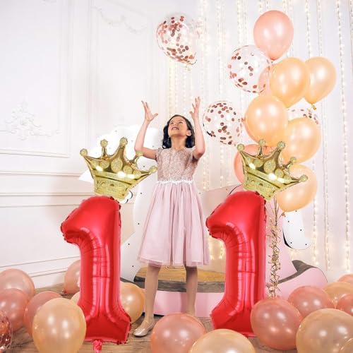 40 Inch Gold Crown Number 15 Balloons Birthday Decor