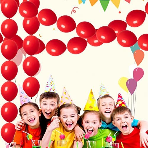 ADIDO EVA Red 12 Inch Link Balloons 80 Pcs