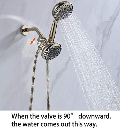 G Promise High Pressure Dual Shower Head Combo with 72 Inch Hose
