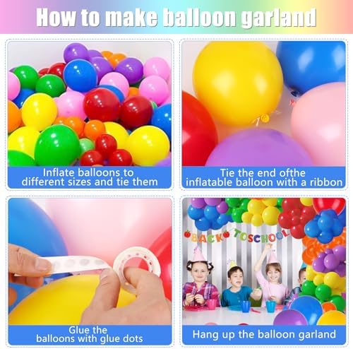 139 pcs Back to School Balloon Arch Kit with Banner