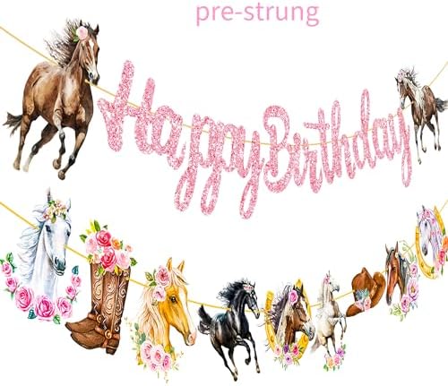 51pcs Western Cowgirl Birthday Decorations Set