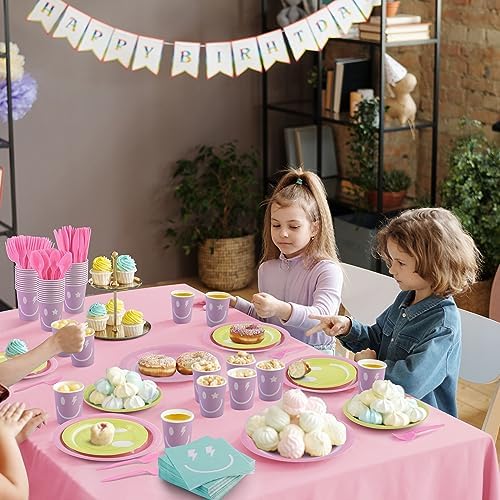 Durony 254 Piece Preppy Smile Party Decor Set