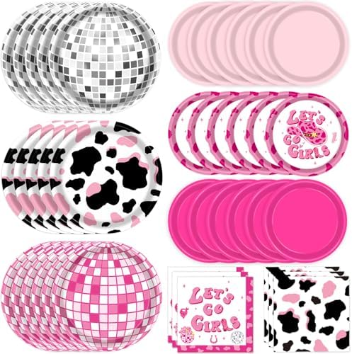 Cowgirl Birthday Party Decorations with Plates and Napkins