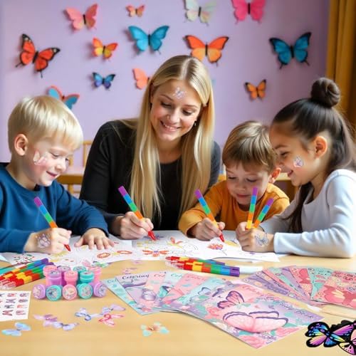 BenLouis 192Pcs Butterfly Party Favor Set