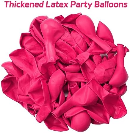 Hot Pink Balloons 100pcs 12 Inch Thicken Latex Balloons