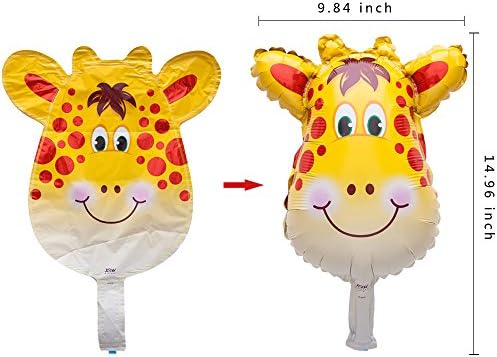 SUN-E Mini Animals Balloons Jungle Safari Set 12PCS