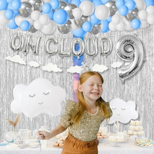 ON CLOUD 9 Birthday Decorations for Girls 1