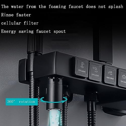Adjustable Shower Head with Digital Temperature Display