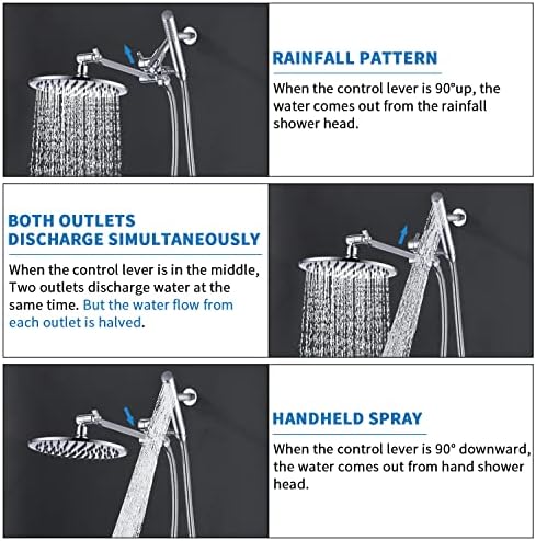 G Promise All Metal Dual Shower Head Combo