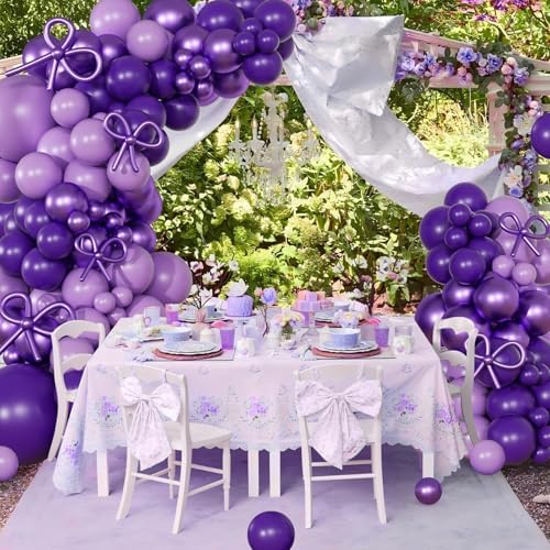 Purple Balloon Arch Garland Kit for Birthday Decorations