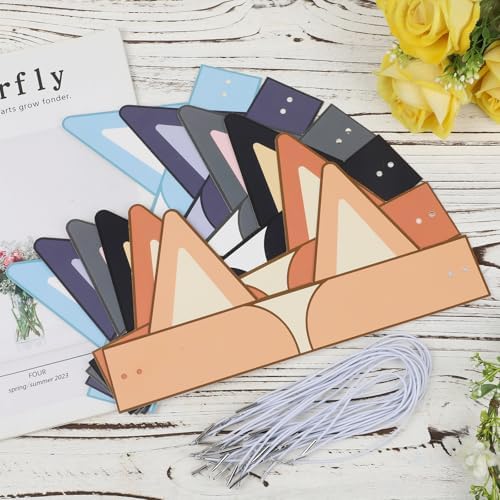 24pcs Paper Animal Party Hats with Elastic Bands