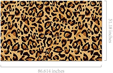 Leopard Print Party Tablecloth Set for Themed Events