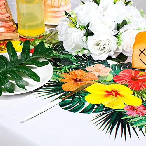 Irenare 3 Piece Hawaiian Luau Tablecloths 54x108 Inch