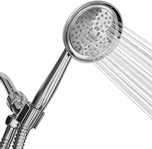 ShowerMaxx Luxury Spa Chrome Handheld Shower Head with 6 Settings