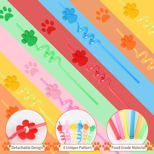 LiYiQ 122 Pcs Dog Paw Party Favors Pack