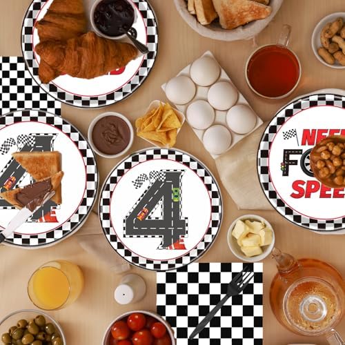 Need Four Speed Racing Car Plates and Napkins Set