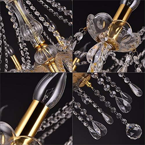 Modern Luxurious Gold Crystal Chandelier with 12 Lights