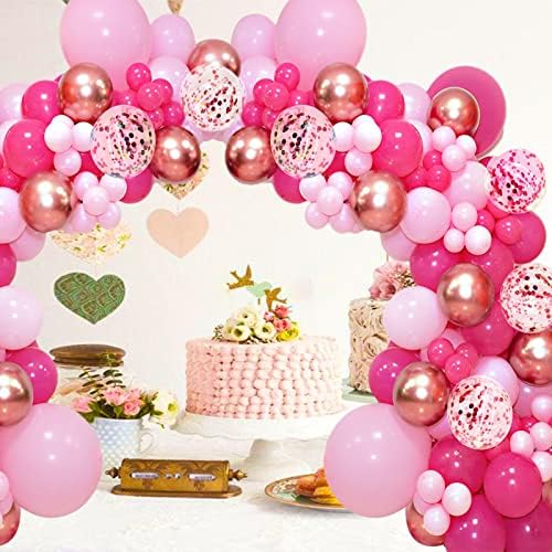 Hot Pink Balloons 100pcs 12 Inch Thicken Latex Balloons
