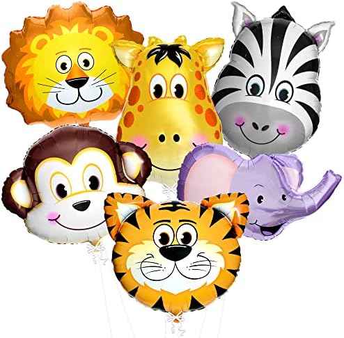 KatchOn Safari Jungle Animal Balloons Pack of 6