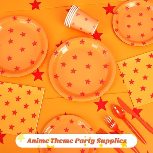 Oudain 170 Pcs Anime Tableware Set for Parties