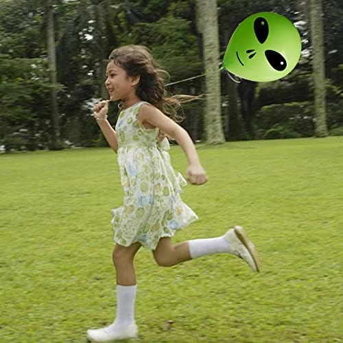 Oringaga 50PCS Green Alien Balloons Party Decorations