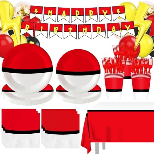 144Pcs Cartoon Birthday Party Decorations Set