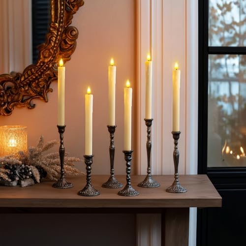 Homemory Flameless Taper Candles with Remote and Timer
