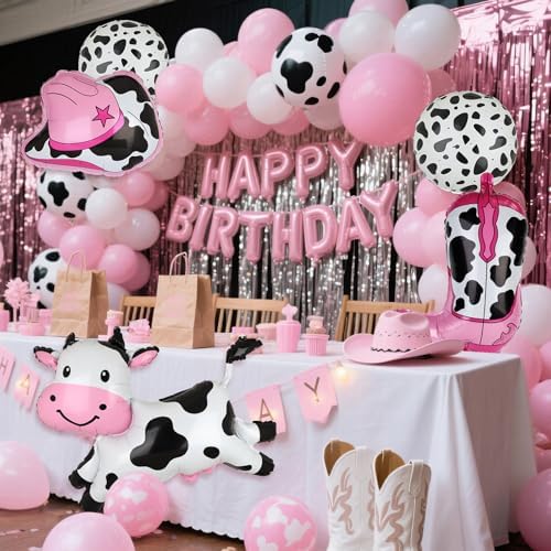 Cow Balloons Set 5 Pieces Western Party Decor