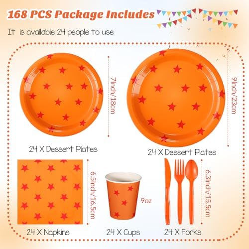 Oudain 170 Pcs Anime Tableware Set for Parties