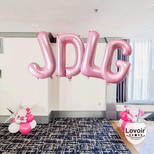 Lovoir 40 Inch Pastel Pink Letter A Balloons