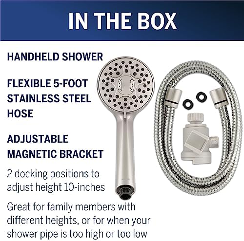 Waterpik Magnetic Dual Dock Handheld Shower Head