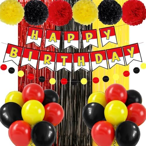 Cartoon Anime Birthday Decor Kit with Balloons and Banners