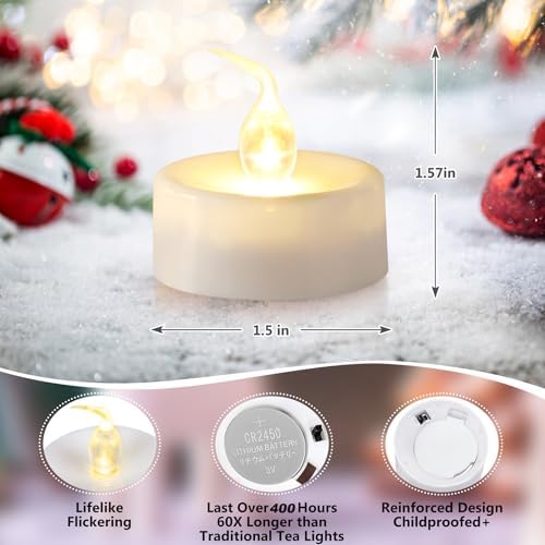 Topstone LED Candles with Remote and Timer 12 Pack