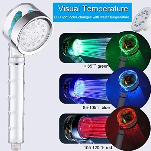 LED Shower Head with Handheld and Filter