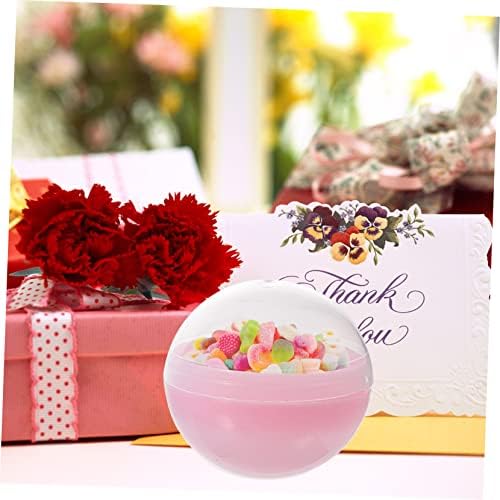 BESTonZON 50Pcs Fillable Round Capsules Multi Purpose Party Favors