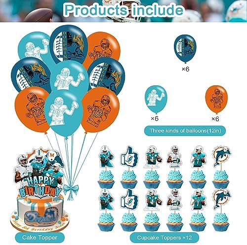 Dolphins Birthday Party Decorations Set