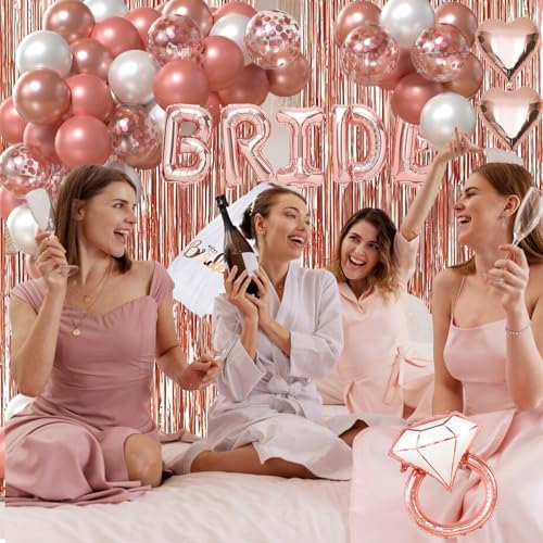 Bachelorette Party Decor Kit Rose Gold Balloons