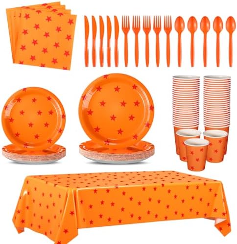 Oudain 170 Pcs Anime Tableware Set for Parties