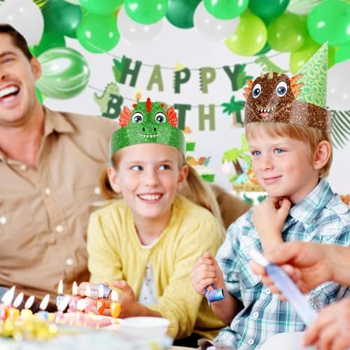 Abilat 36 Piece Dinosaur Party Hats Set