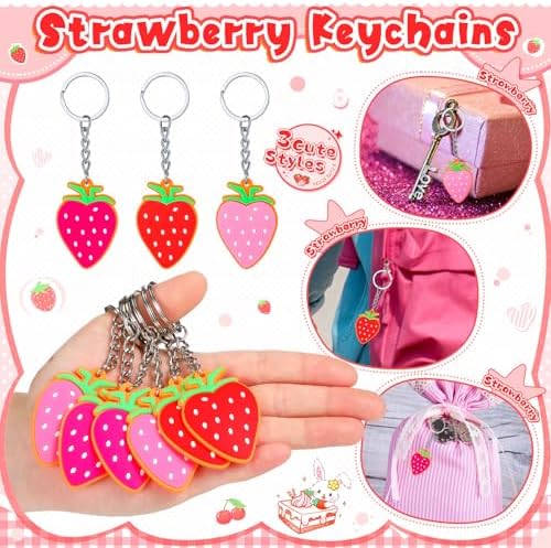 196 Piece Strawberry Party Favor Set