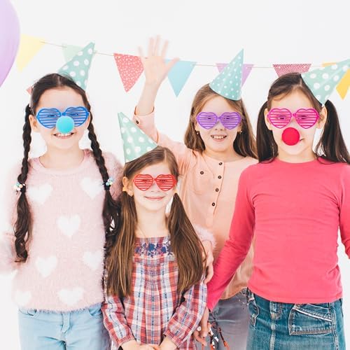 JOYIN 32 Pack Valentine Shades Glasses with Cards